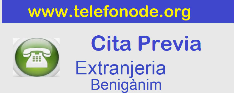 Cita Previa NIe y Huellas Benigànim